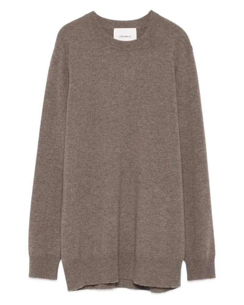 Lisa Yang round-neck cashmere sweater - Braun Braun