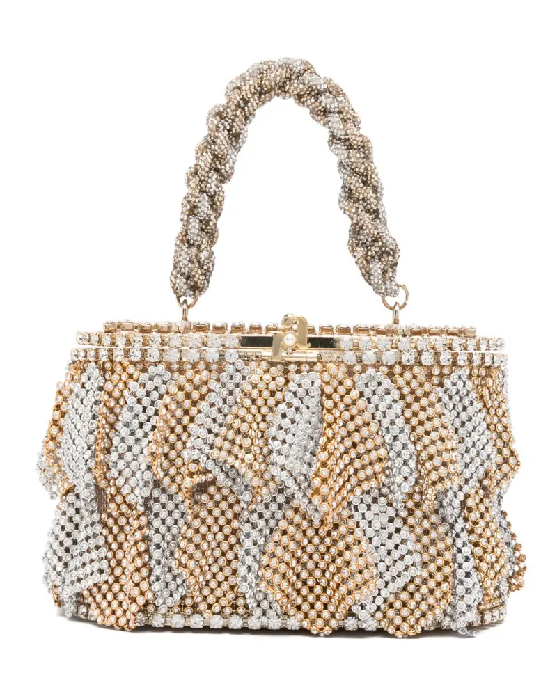 Rosantica mini Holli Frizz tote bag - Gold Gold