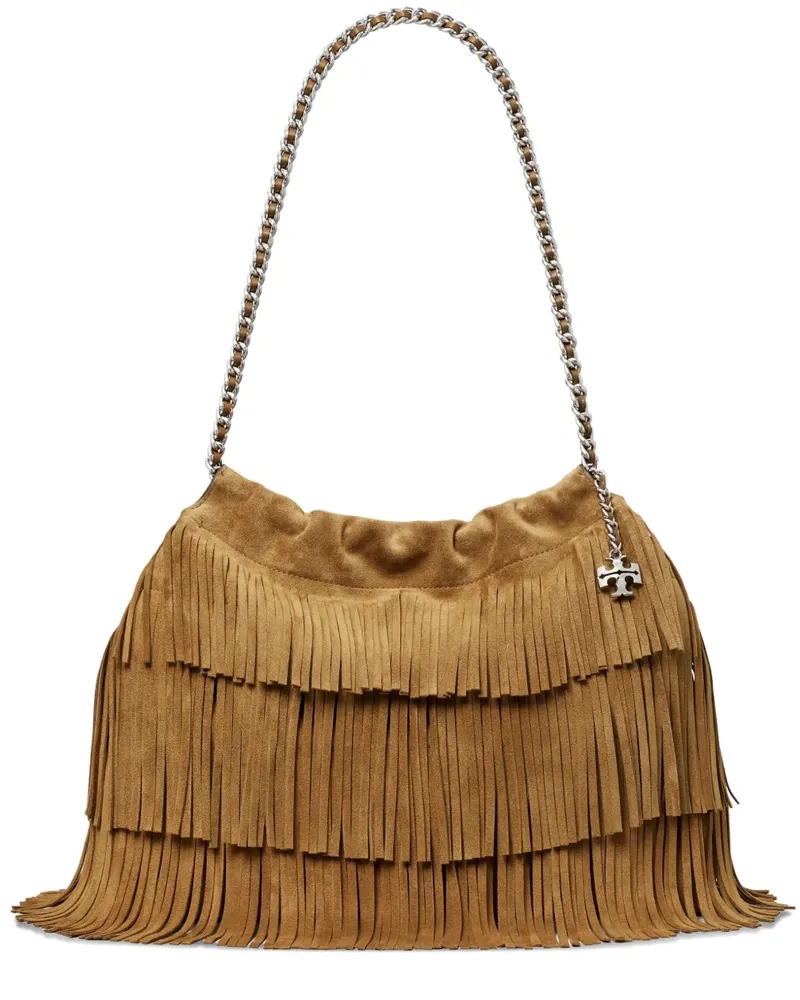 Tory Burch Fleming Tote Bag aus Wildleder - Braun Braun