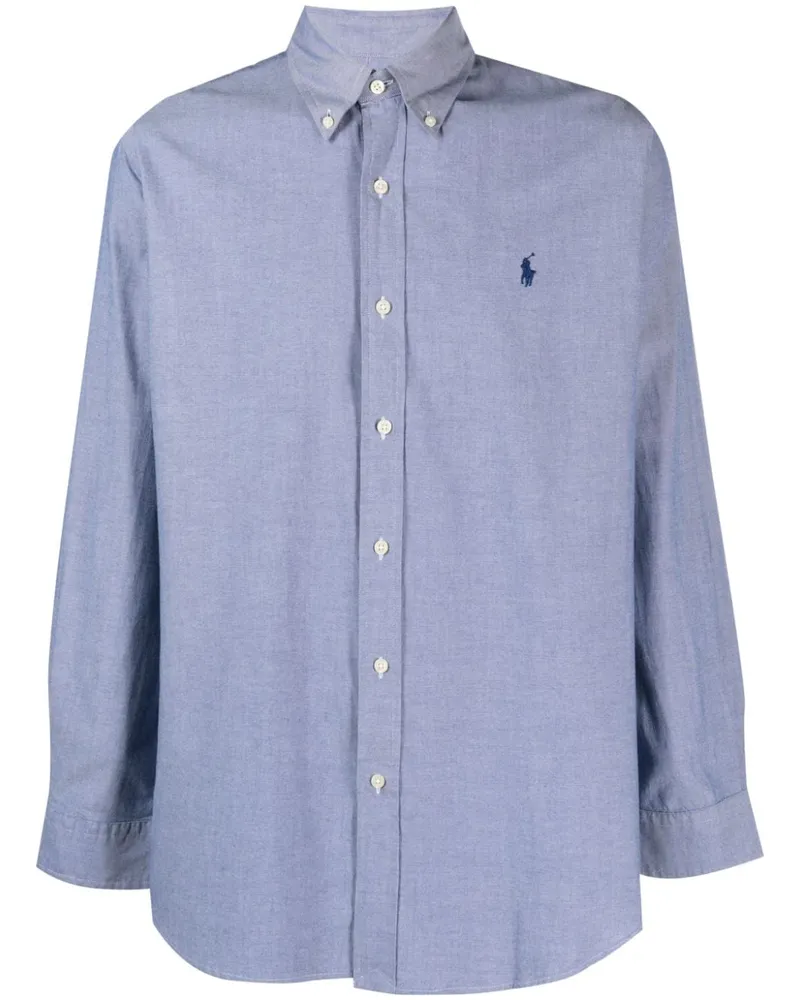 Ralph Lauren Hemd mit Logo-Stickerei - Blau Blau