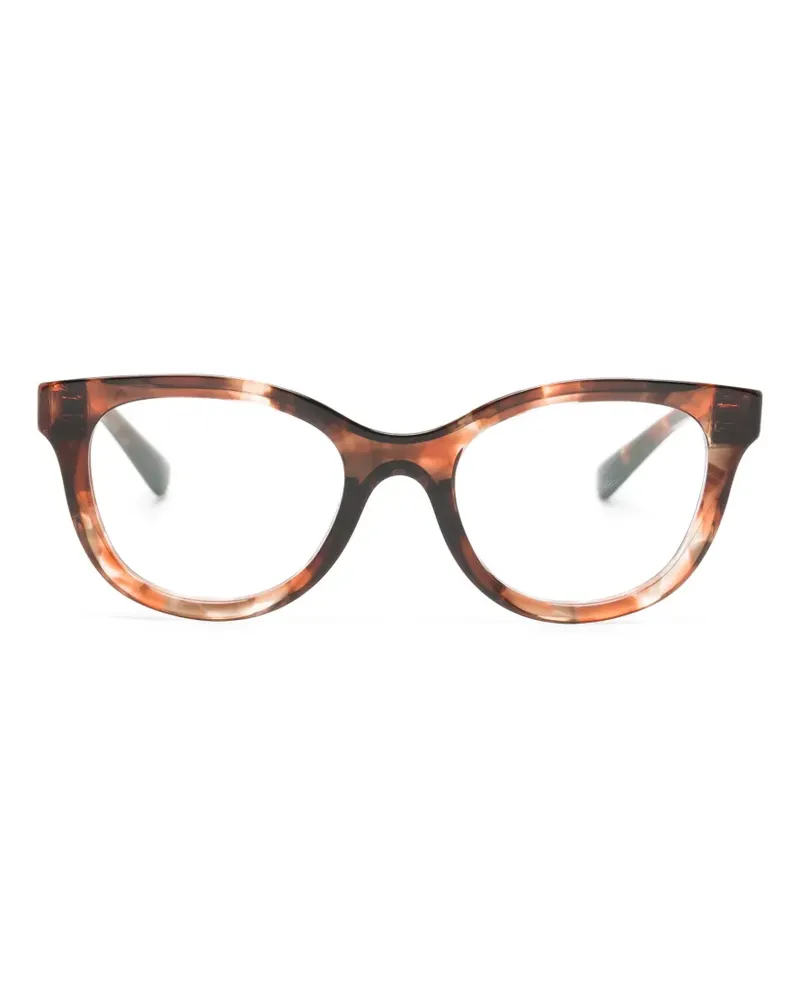 Dolce & Gabbana tortoiseshell-effect cat-eye glasses - Braun Braun