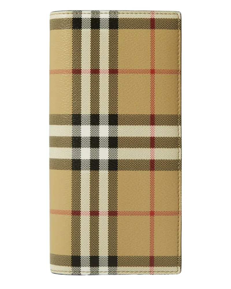 Burberry Kariertes Portemonnaie - Nude Nude