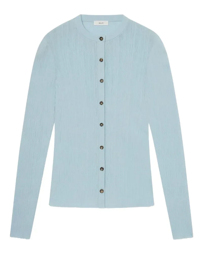 A.L.C. A C. Gerippter Cardigan mit Knöpfen - Blau Blau