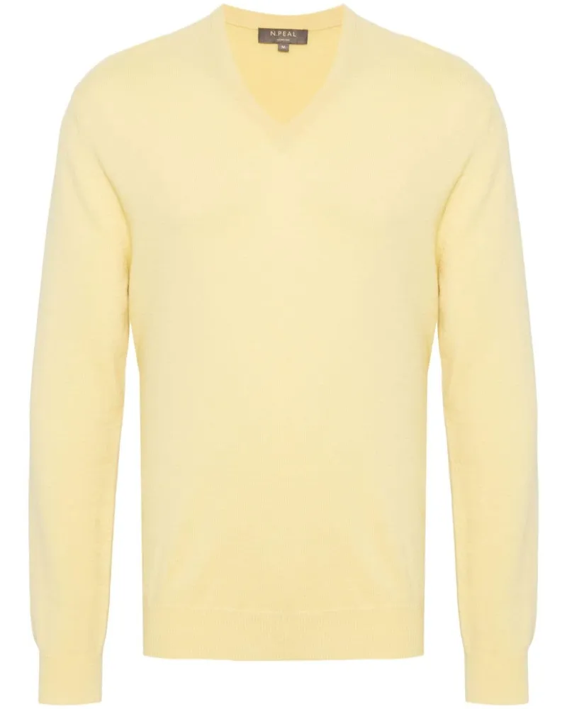 N.Peal Burlington Pullover aus Bio-Kaschmir - Gelb Gelb