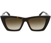 Cat-Eye-Sonnenbrille in Schildpattoptik - Braun