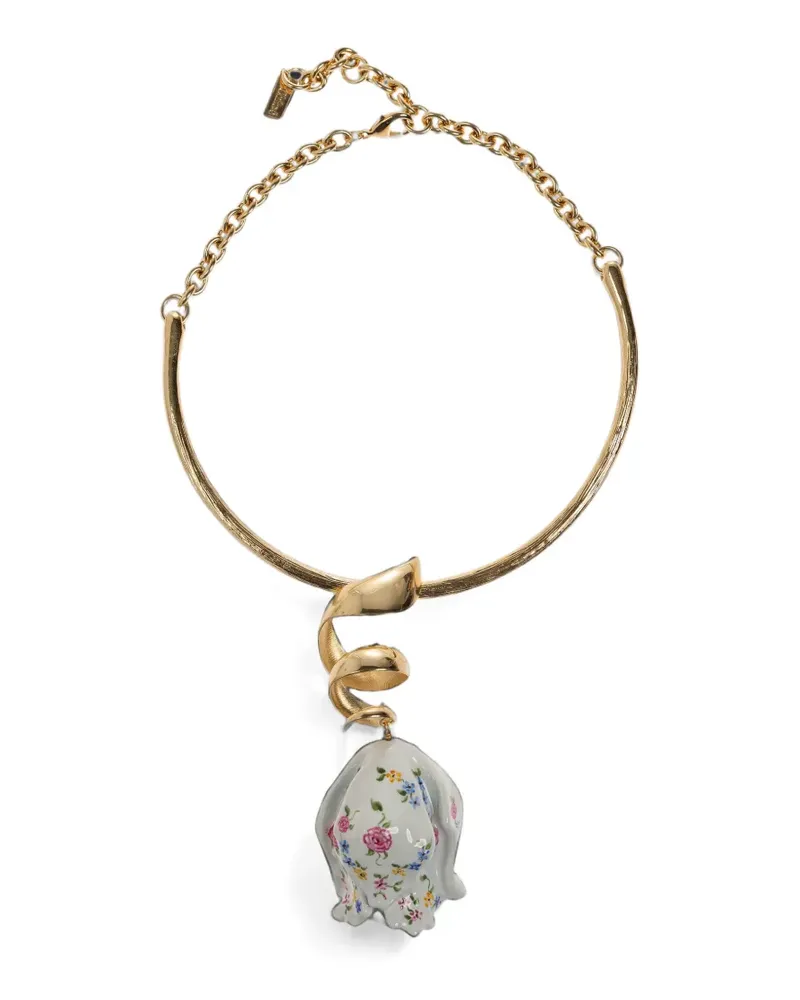 Chloé Bloomcraft Halskette mit Blumenprint - Gold Gold