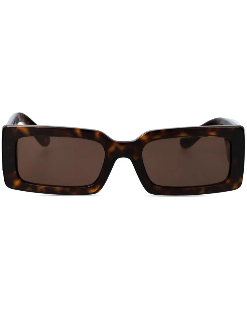 Dolce & Gabbana Sonnenbrille mit eckigem Gestell - Braun Braun