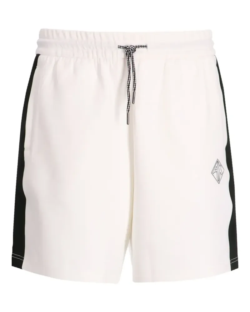 Armani Exchange Shorts mit Logo-Print - Weiß Weiß