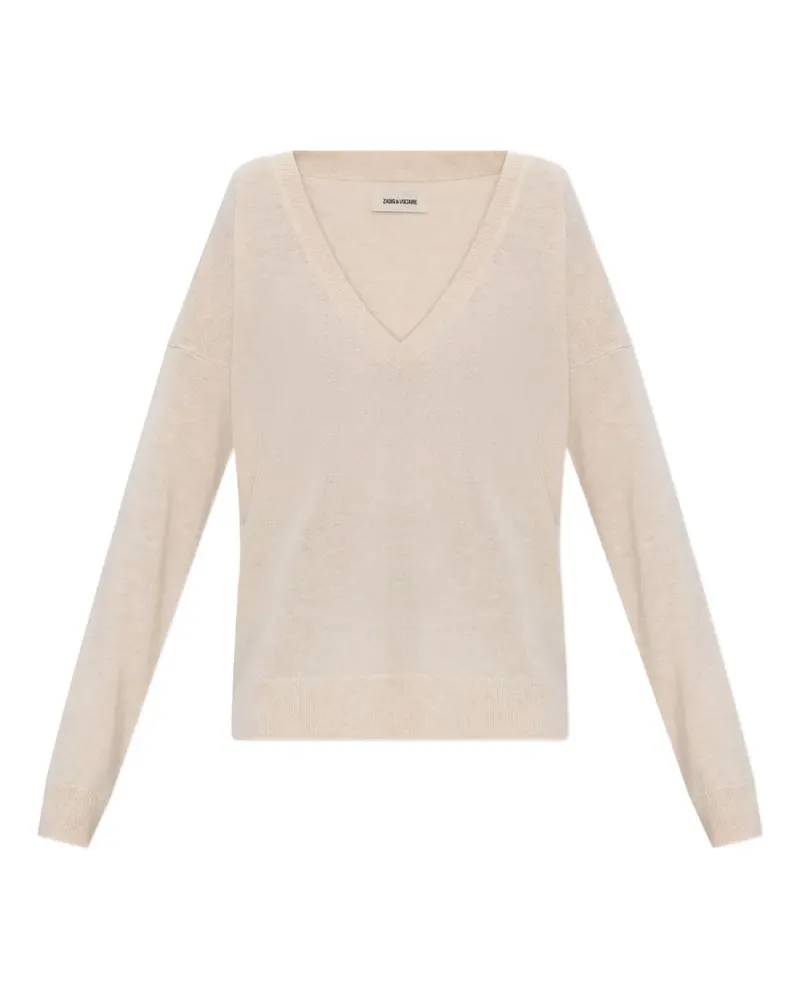 Zadig & Voltaire Pullover mit V-Ausschnitt - Nude Nude