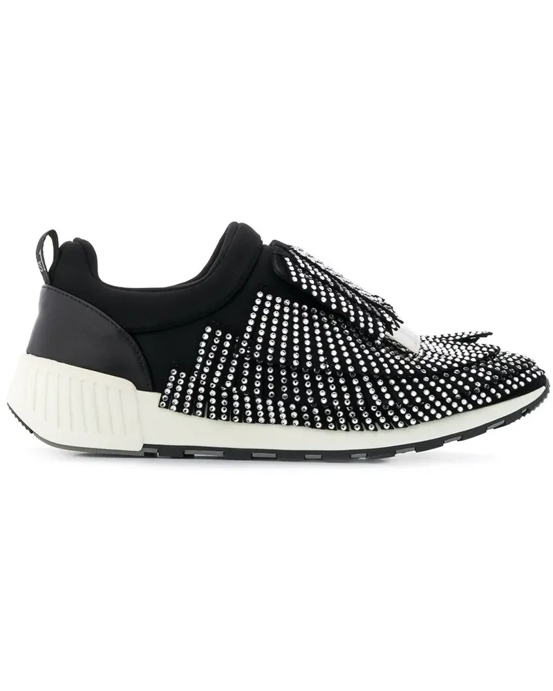 Sergio Rossi SR1 Loafer mit Kristallen - Schwarz Schwarz