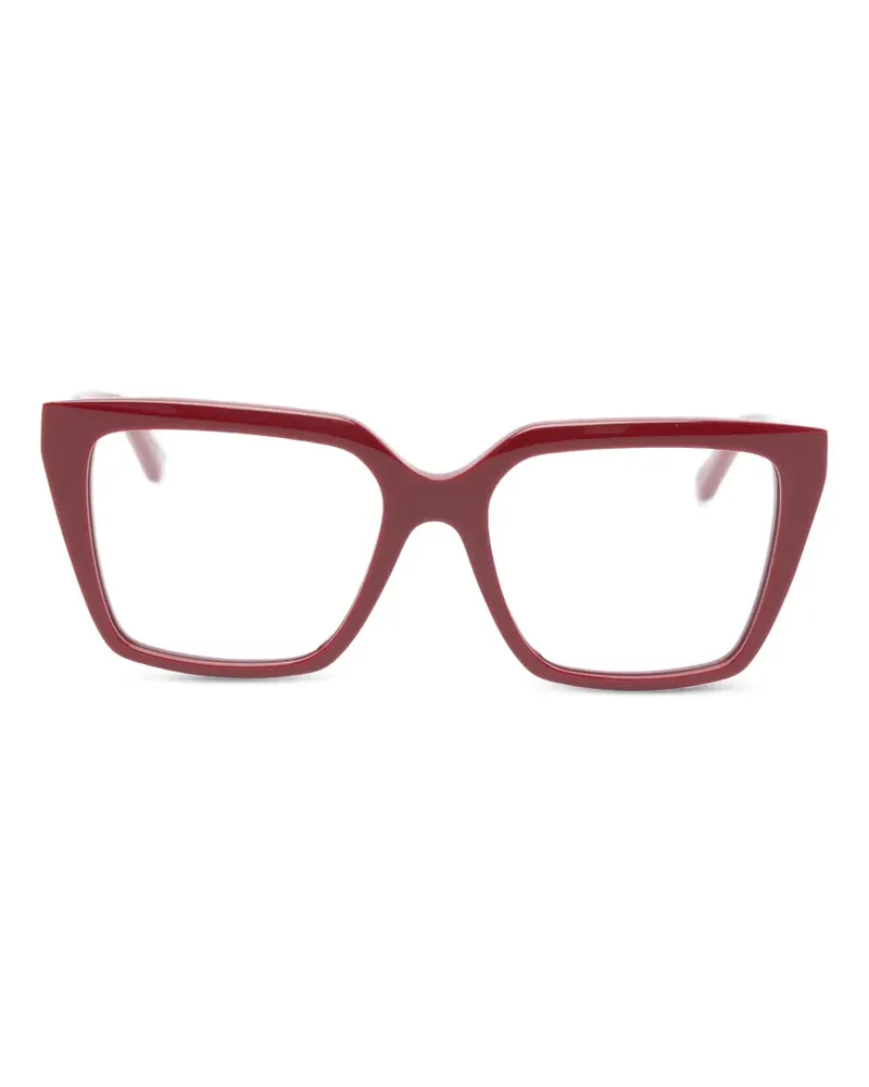 Balenciaga Brille mit eckigem Gestell - Rot Rot