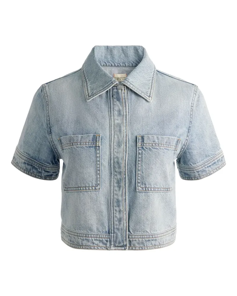 Alice + Olivia Tesha Jeanshemd - Grau Grau