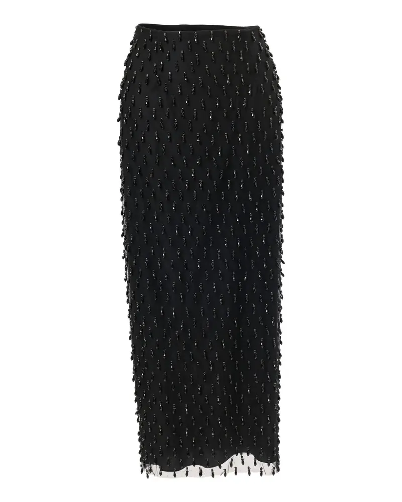 Carolina Herrera New York crystal-embroidered pencil skirt - Schwarz Schwarz