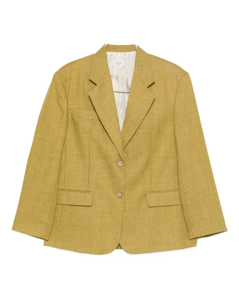 ALYSI notched-lapel blazer - Gelb Gelb