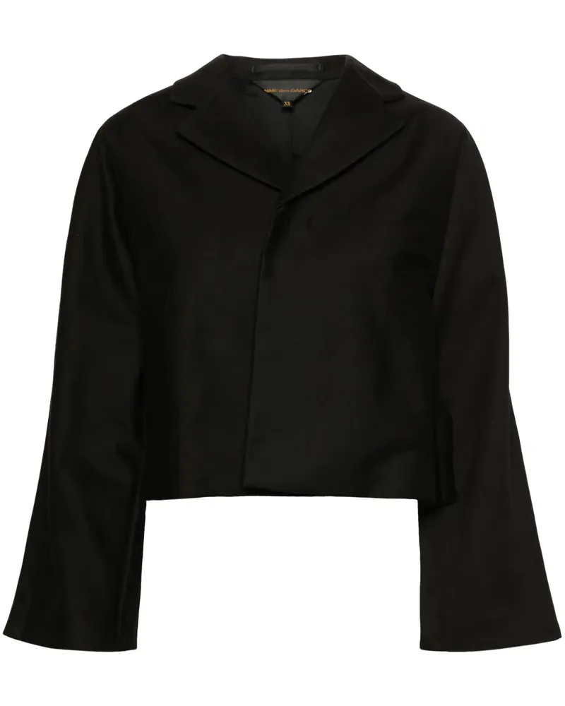 Comme des Garçons Schmale Cropped-Jacke - Schwarz Schwarz