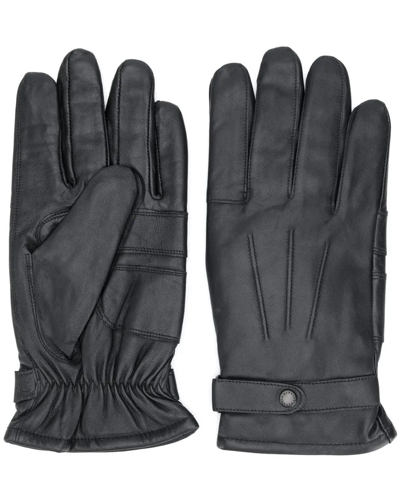 Barbour Handschuhe aus Kalbsleder Schwarz