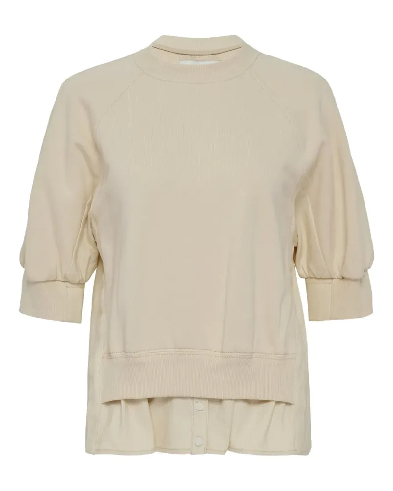 3.1 phillip lim Sweatshirt mit Puffärmeln - Nude Nude