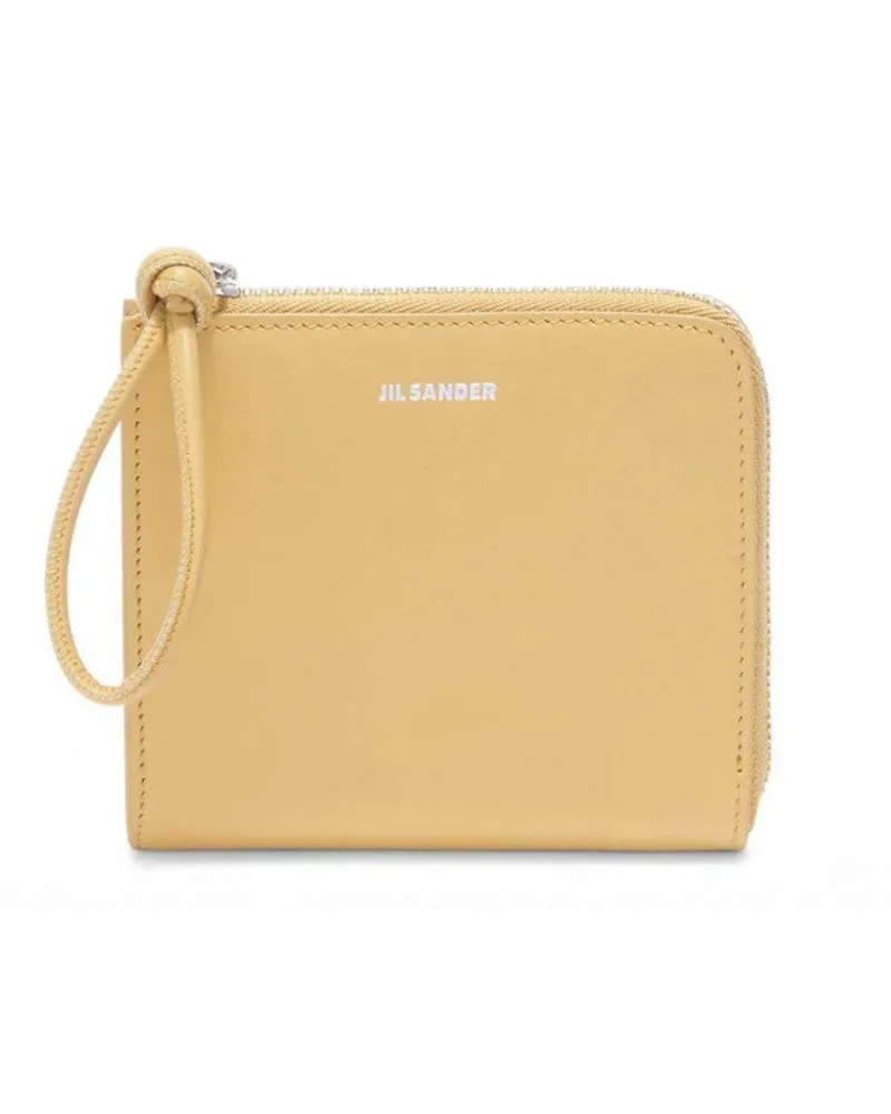 Jil Sander Portemonnaie mit Logo-Print - Gelb Gelb