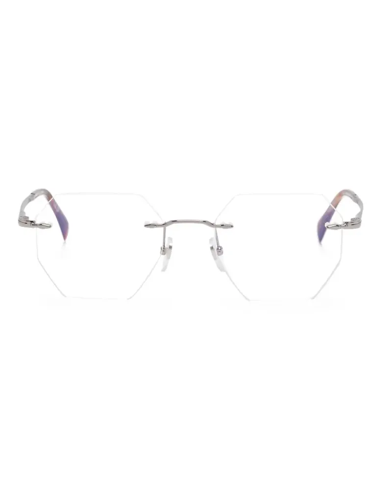 EYEWEAR by DAVID BECKHAM Brille mit geometrischem Gestell - Weiß Weiß