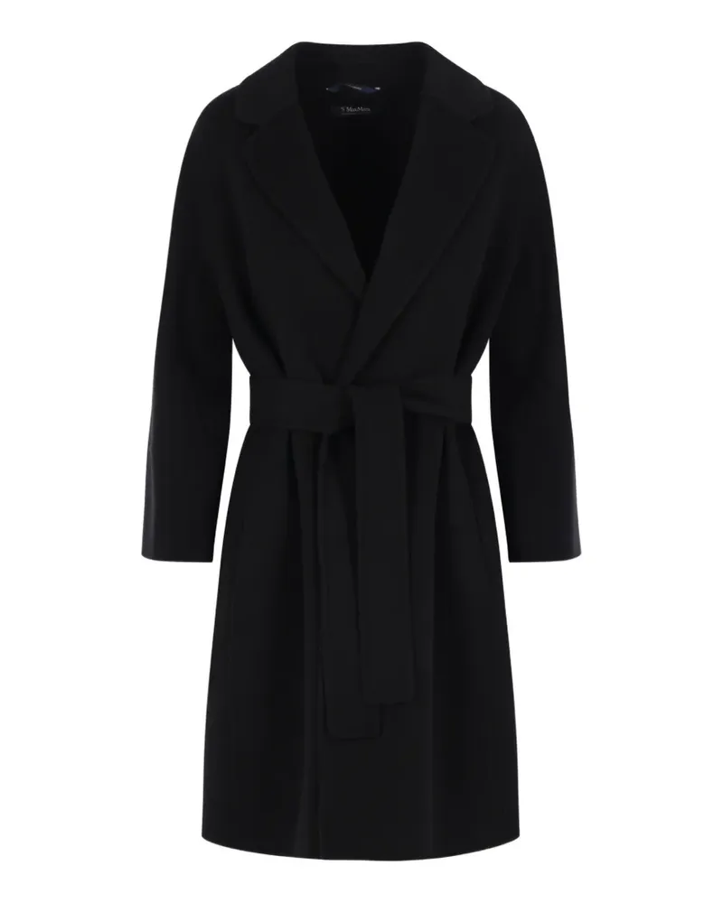Max Mara Arona Wickelmantel - Schwarz Schwarz