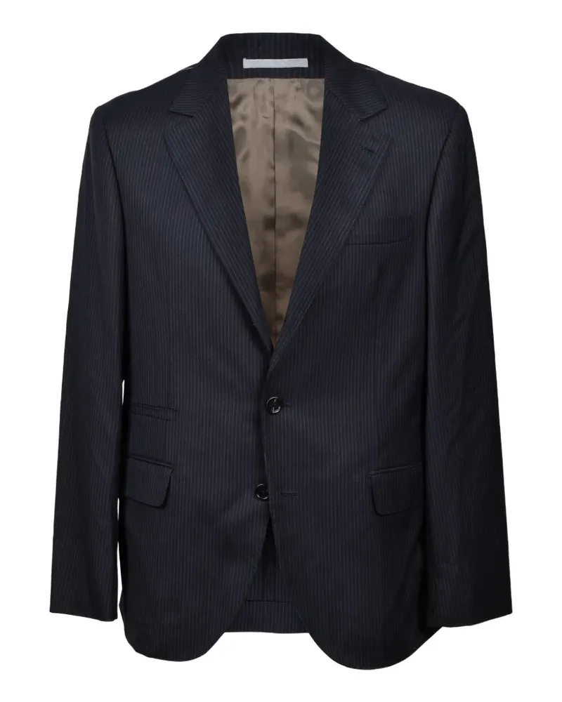 Brunello Cucinelli Anzug mit Nadelstreifen - Blau Blau
