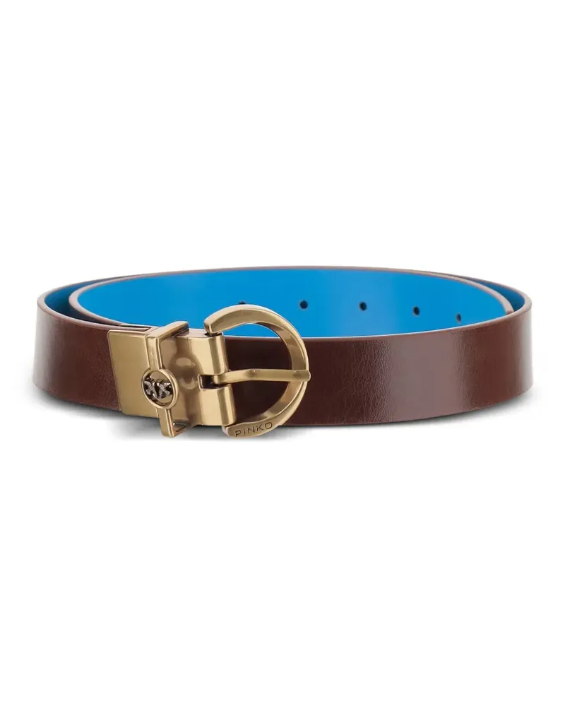 Pinko Wendbarer Love Birds Gürtel - Braun Braun