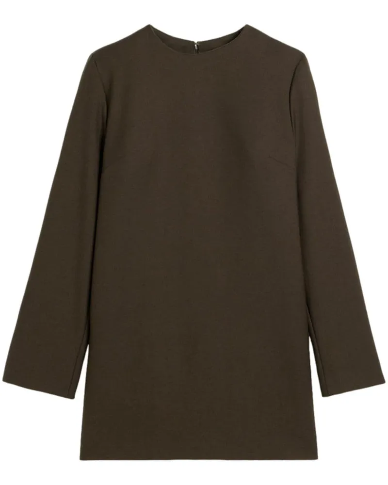 AMI Paris Langärmeliges Kleid - Braun Braun