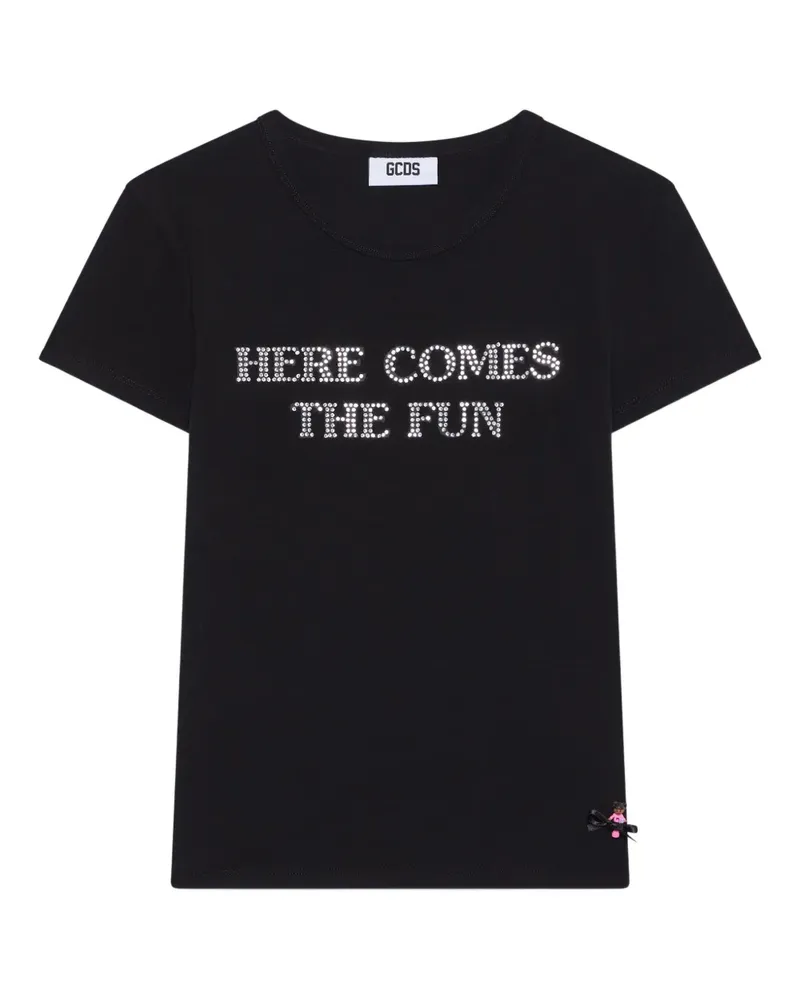 GCDS Polly Pocket Bling T-Shirt - Schwarz Schwarz