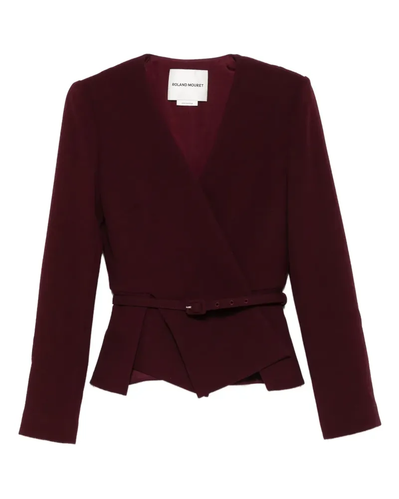 Roland Mouret Wickeljacke mit Gürtel - Rot Rot