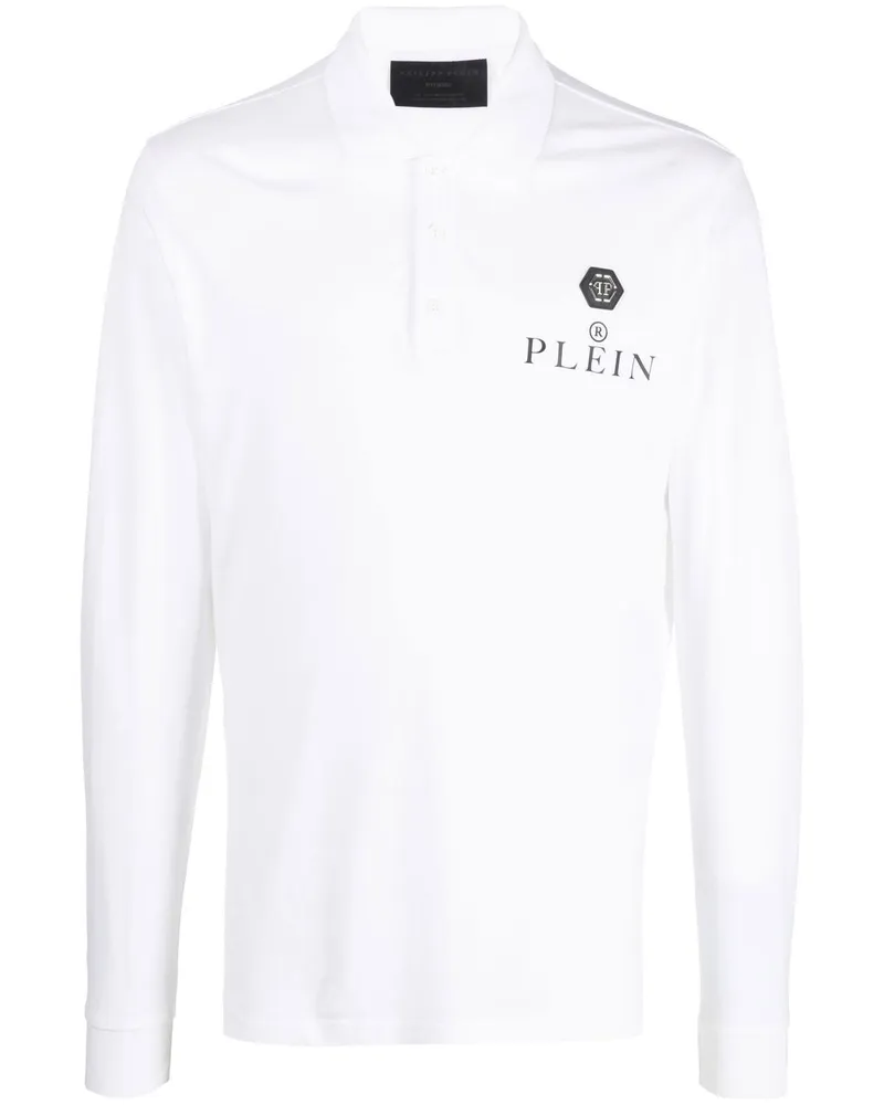 Philipp Plein Poloshirt mit Logo-Print - Weiß Weiß