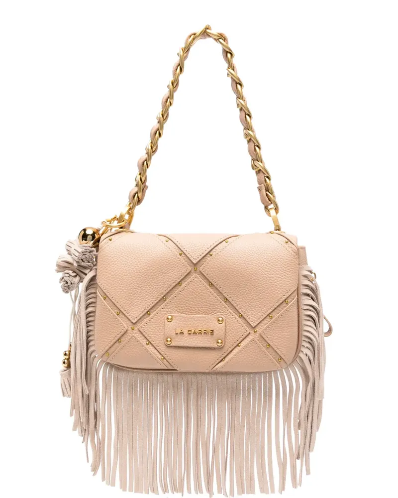 LA CARRIE small Isabel shoulder bag - Nude Nude