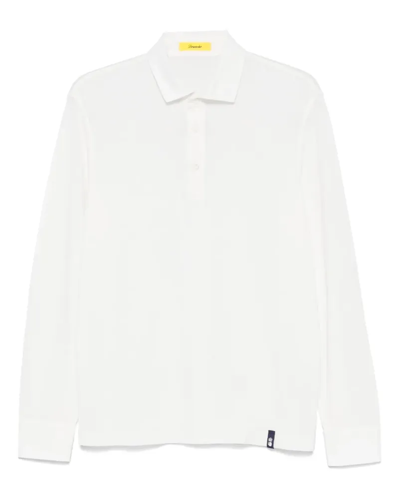 Drumohr  Klassisches Poloshirt - Weiß Weiß