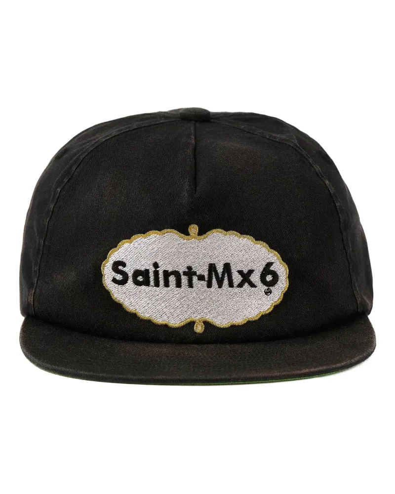 SAINT MXXXXXX logo-patch cap - Schwarz Schwarz