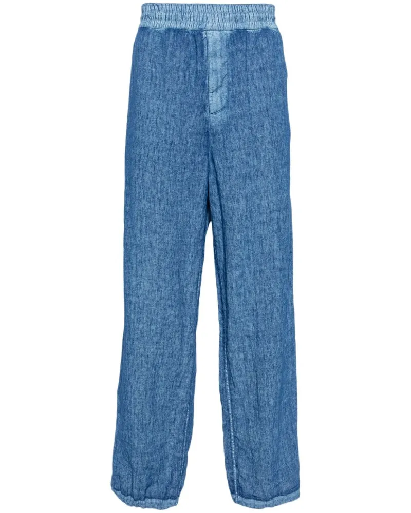 Burberry Straight-Leg-Hose aus Leinen - Blau Blau