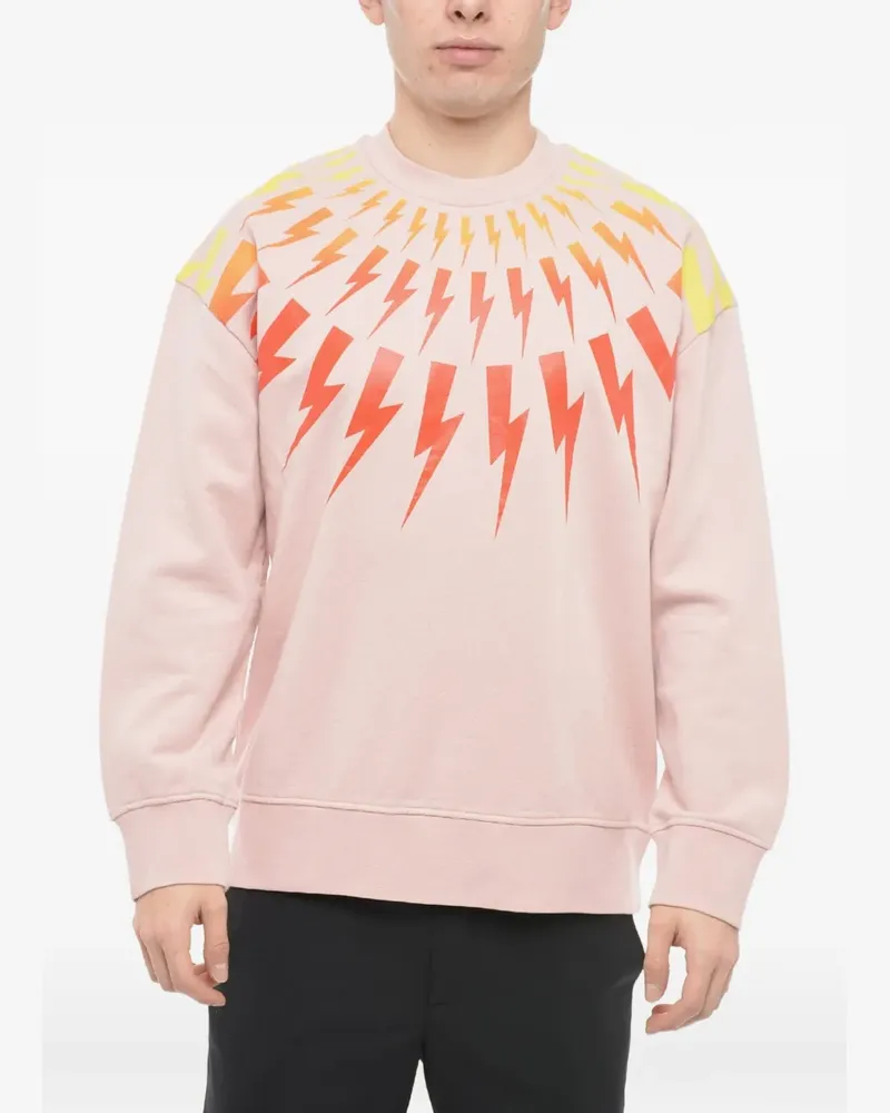 Neil Barrett Pullover mit Fair-Isle-Print - Rosa Rosa