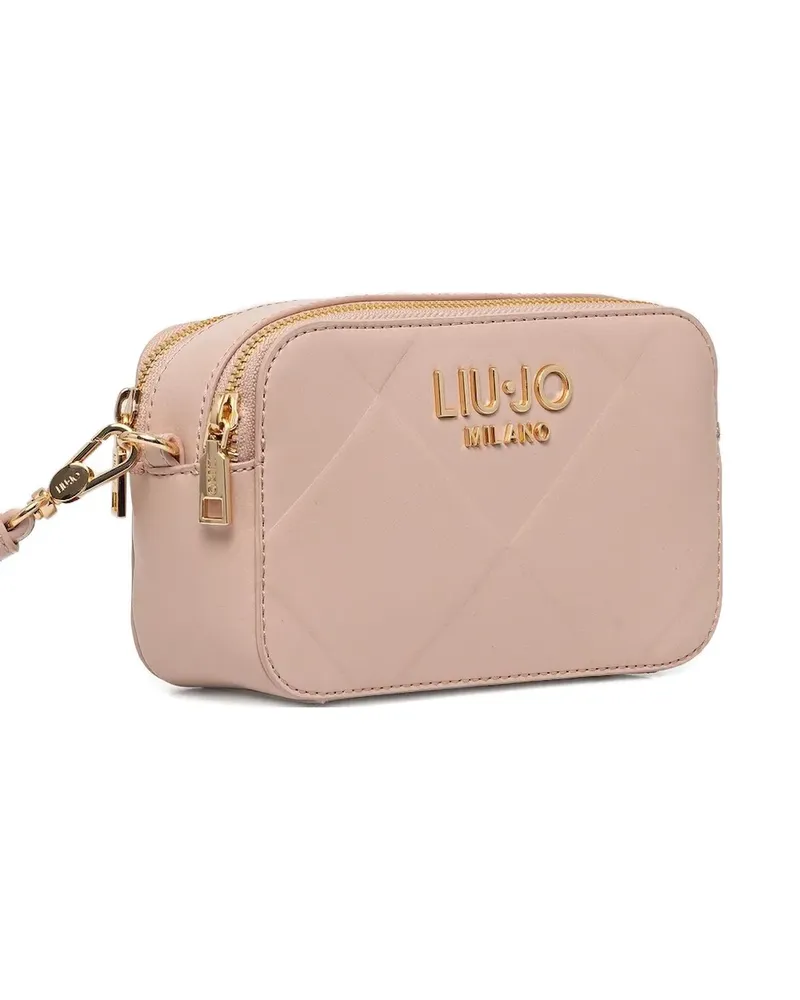 Liu Jo mini quilted double-zip crossbody bag - Rosa Rosa