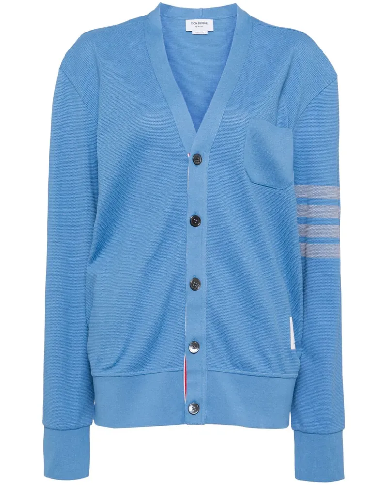 Thom Browne Cardigan mit Streifendetail - Blau Blau