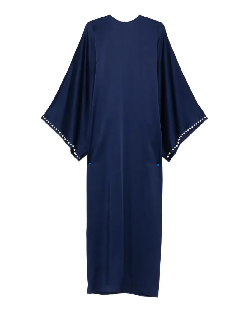 Stella McCartney embellished-sleeve maxi dress - Blau Blau