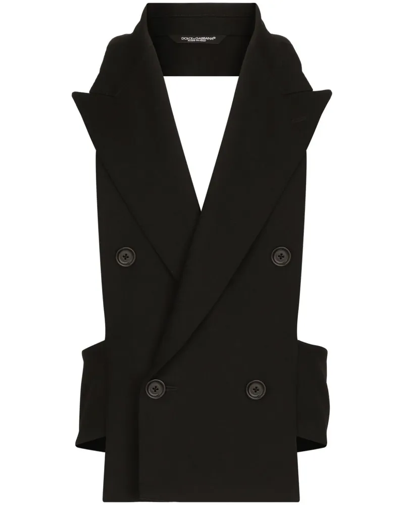 Dolce & Gabbana Rückenfreie Weste - Schwarz Schwarz
