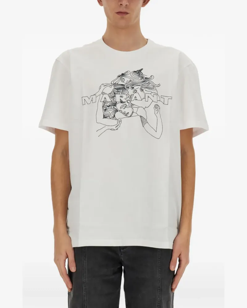Isabel Marant Honore graphic T-shirt - Weiß Weiß
