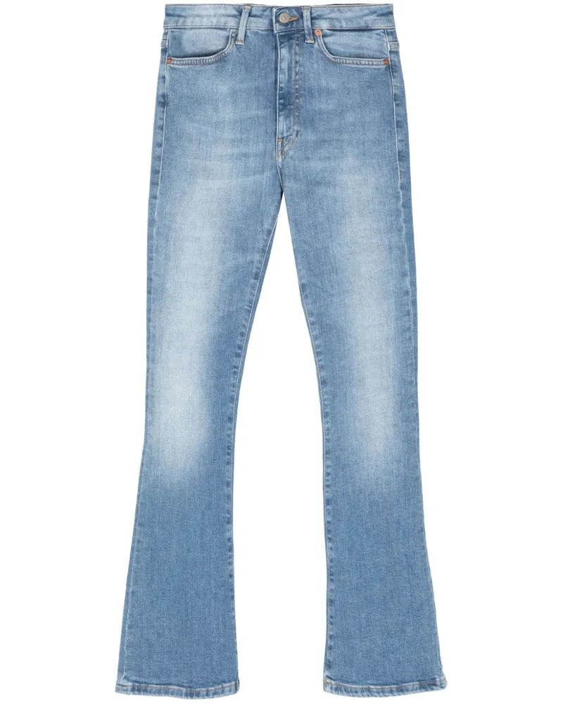 Dondup Mandy Bootcut-Jeans mit hohem Bund Blau