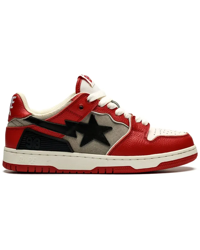 BAPE Sk8 Sta #1 L "Red" Sneakers - Rot Rot