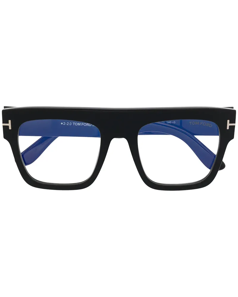 Tom Ford Brille mit eckigem Gestell - Schwarz Schwarz
