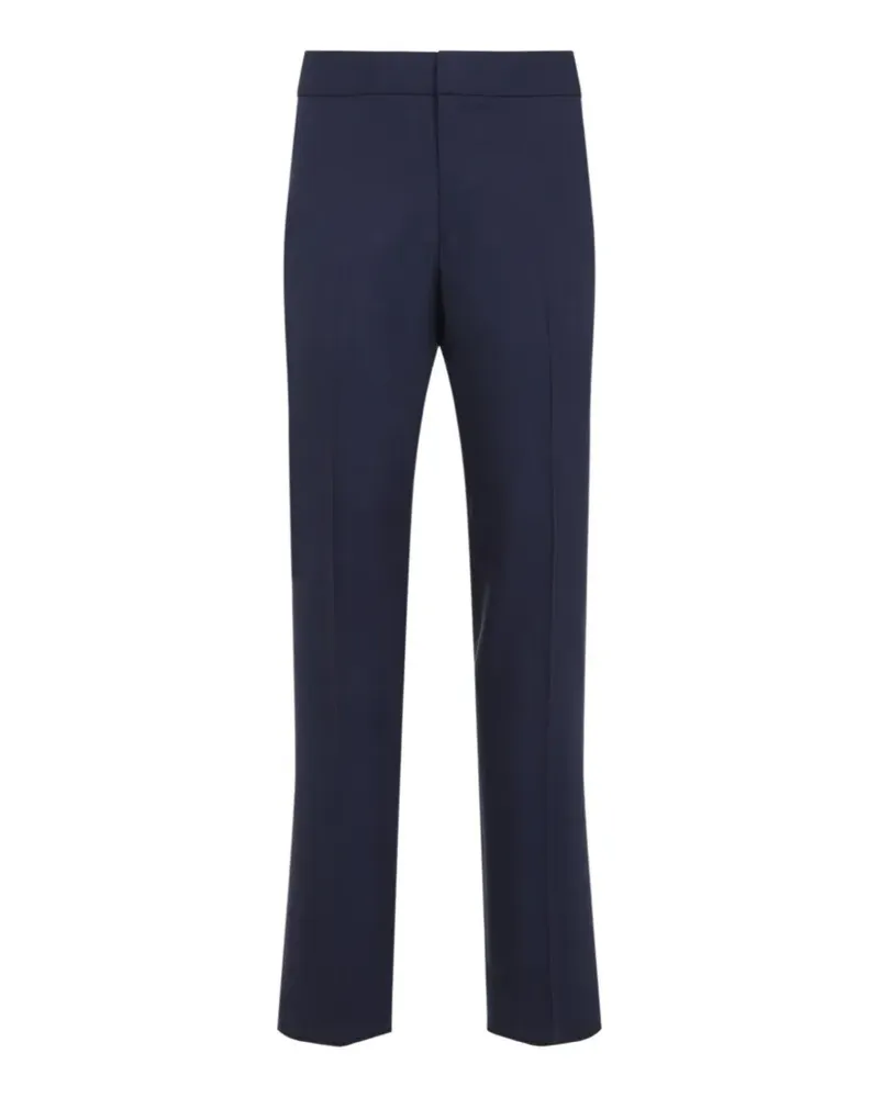 Ermenegildo Zegna pressed-crease linen trousers - Blau Blau