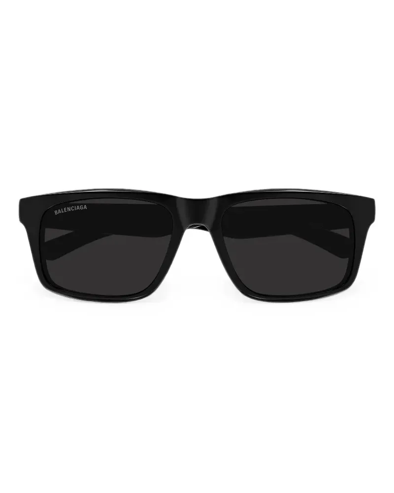 Balenciaga Sonnenbrille mit eckigem Gestell - Schwarz Schwarz