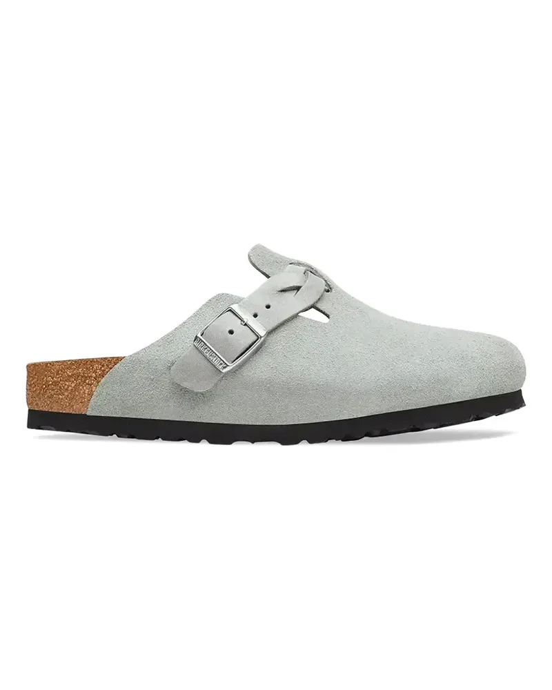 Birkenstock Boston braided suede clogs - Grau Grau
