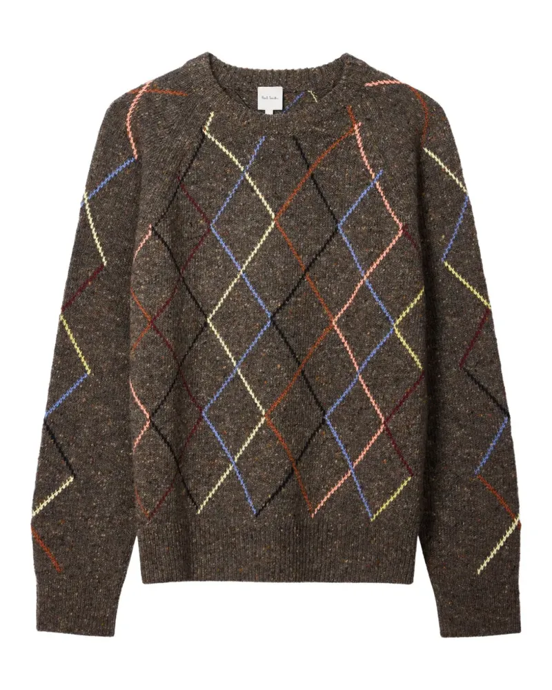 Paul Smith Pullover mit Argyle-Muster - Braun Braun