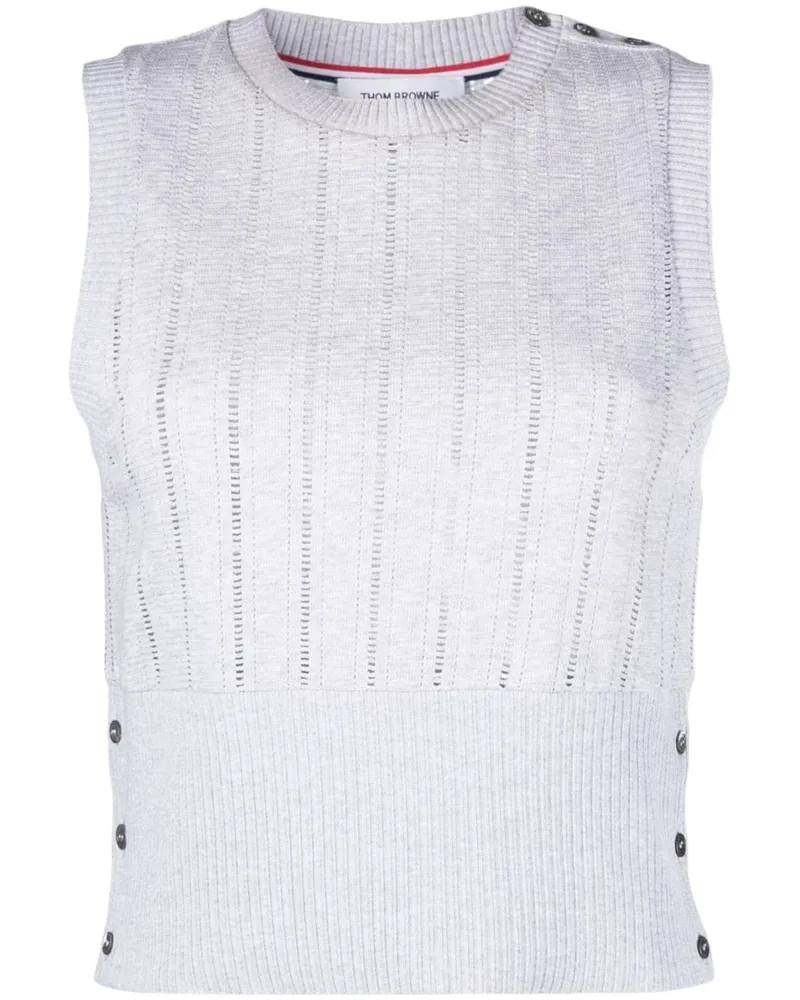 Thom Browne Gestricktes Top - Grau Grau