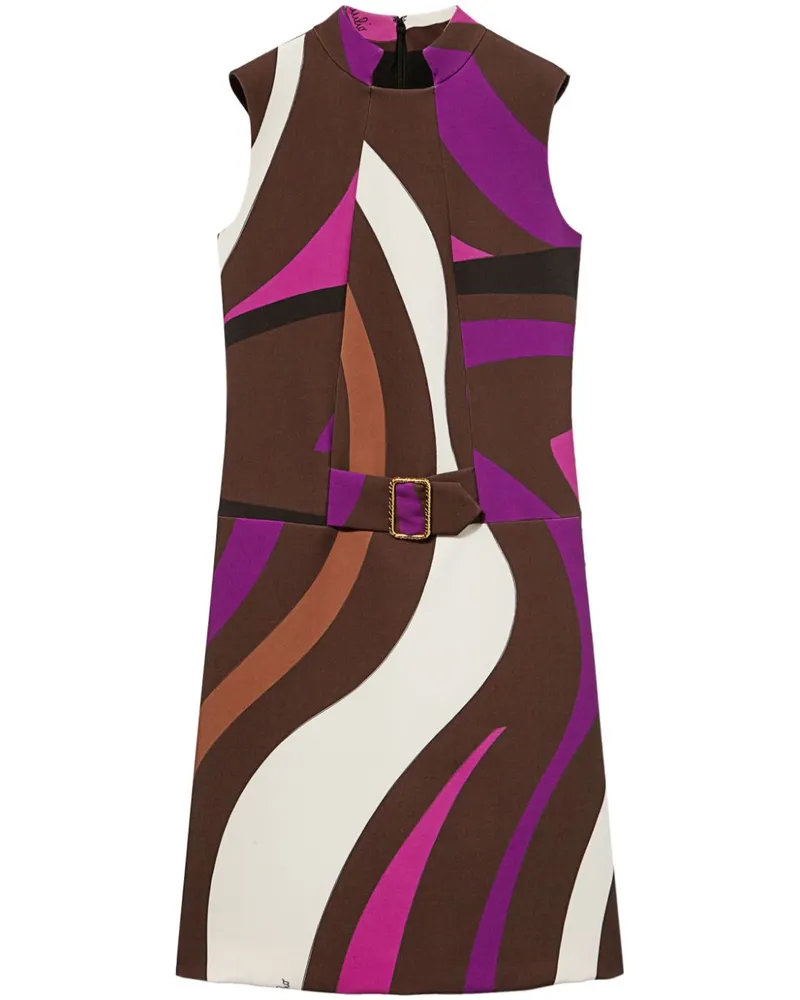 Emilio Pucci Minikleid mit Print - Braun Braun