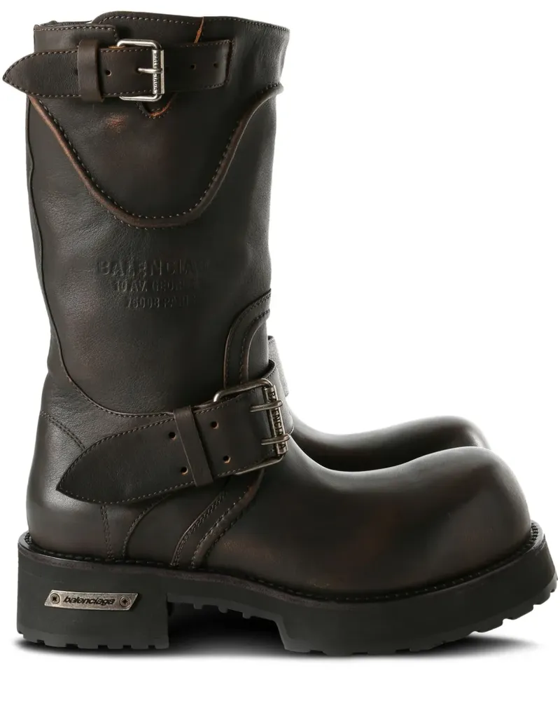 Balenciaga Stiefel mit Schnallendetail - Braun Braun